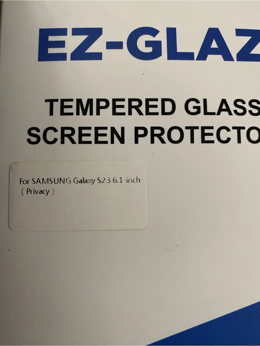 Galaxy S23 Carbon Fiber Style Black Phone Case/Tempered Glass Screen Protector